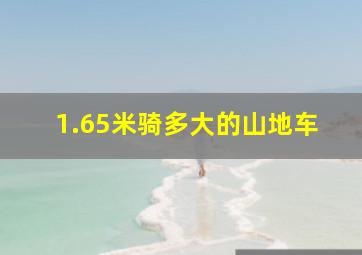 1.65米骑多大的山地车