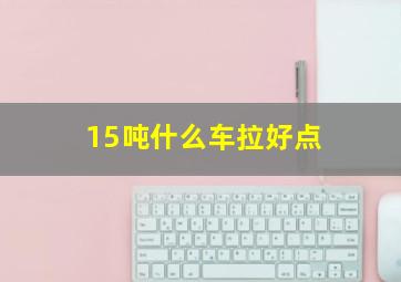 15吨什么车拉好点