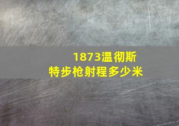 1873温彻斯特步枪射程多少米