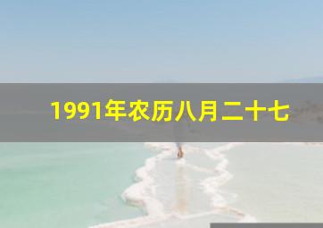 1991年农历八月二十七