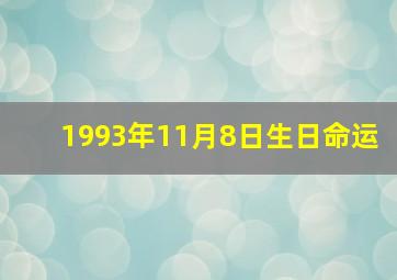 1993年11月8日生日命运