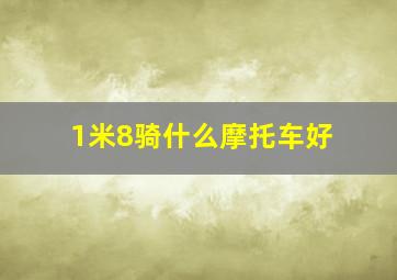 1米8骑什么摩托车好