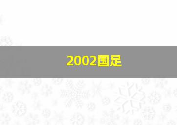 2002国足