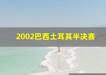 2002巴西土耳其半决赛