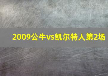 2009公牛vs凯尔特人第2场