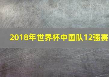 2018年世界杯中国队12强赛