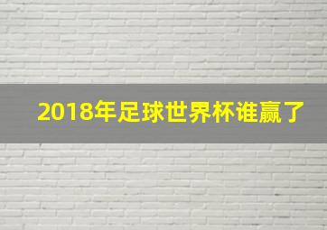 2018年足球世界杯谁赢了