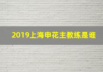 2019上海申花主教练是谁