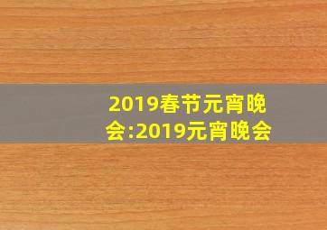 2019春节元宵晚会:2019元宵晚会