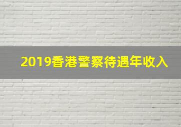 2019香港警察待遇年收入