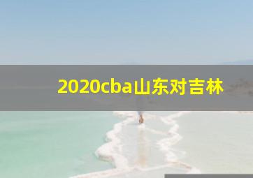 2020cba山东对吉林