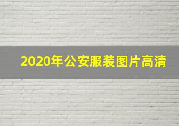 2020年公安服装图片高清