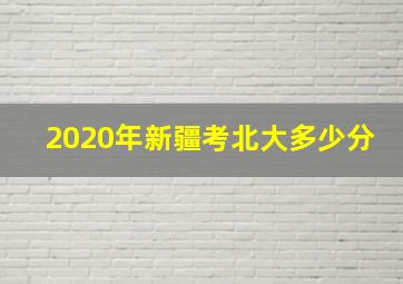 2020年新疆考北大多少分