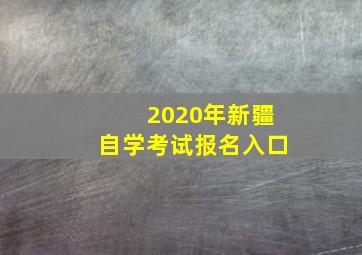 2020年新疆自学考试报名入口