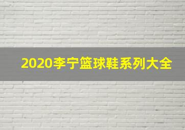 2020李宁篮球鞋系列大全