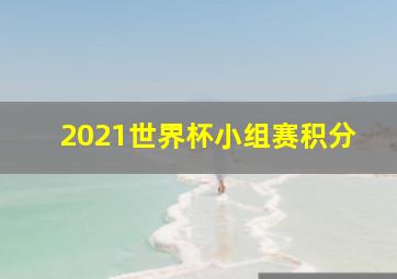 2021世界杯小组赛积分