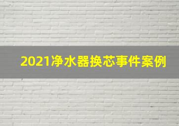 2021净水器换芯事件案例