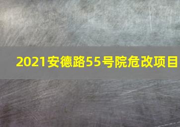 2021安德路55号院危改项目