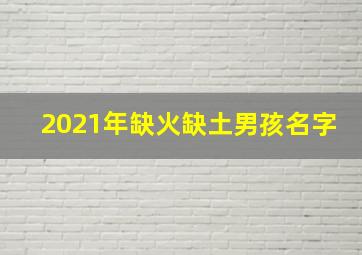 2021年缺火缺土男孩名字