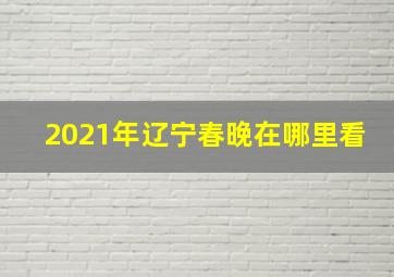 2021年辽宁春晚在哪里看