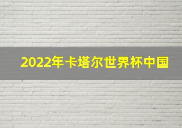 2022年卡塔尔世界杯中国