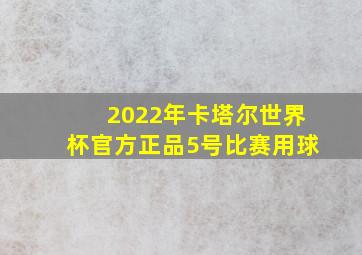 2022年卡塔尔世界杯官方正品5号比赛用球