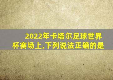 2022年卡塔尔足球世界杯赛场上,下列说法正确的是