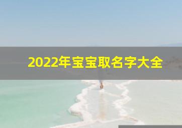 2022年宝宝取名字大全