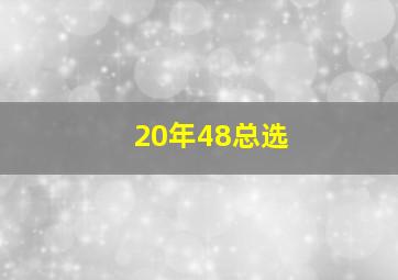 20年48总选