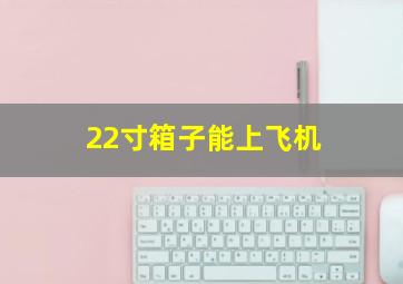 22寸箱子能上飞机