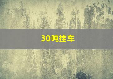 30吨挂车