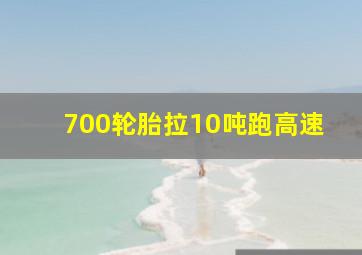 700轮胎拉10吨跑高速