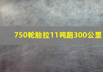 750轮胎拉11吨跑300公里