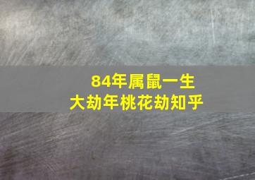 84年属鼠一生大劫年桃花劫知乎