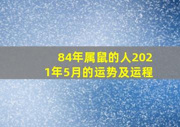 84年属鼠的人2021年5月的运势及运程