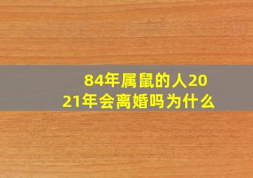 84年属鼠的人2021年会离婚吗为什么