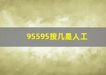 95595按几是人工