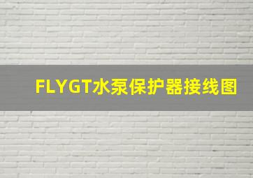 FLYGT水泵保护器接线图