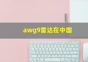 awg9雷达在中国