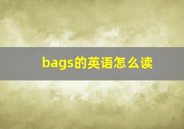 bags的英语怎么读