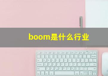 boom是什么行业