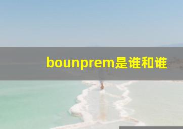 bounprem是谁和谁