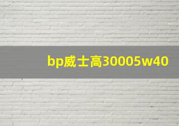 bp威士高30005w40