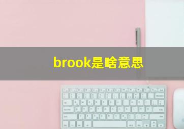 brook是啥意思