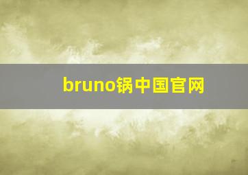 bruno锅中国官网