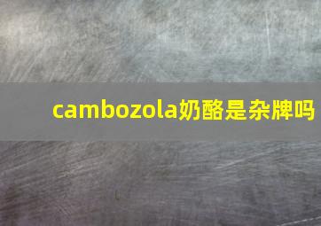 cambozola奶酪是杂牌吗