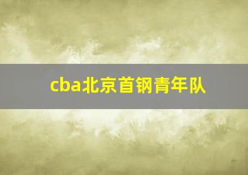 cba北京首钢青年队