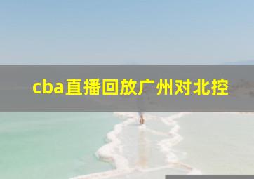 cba直播回放广州对北控