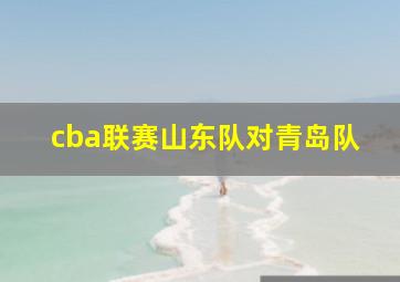 cba联赛山东队对青岛队