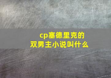 cp塞德里克的双男主小说叫什么